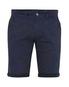 D555 Dudley AOP Stretch Chino Shorts Navy
